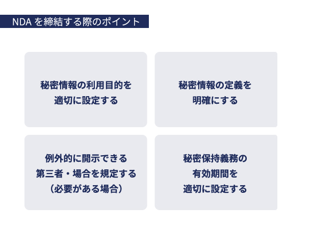 NDAを締結する際のポイント イメージ画像