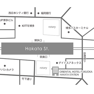 オリエンタルホテル福岡地図