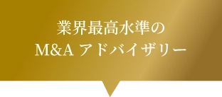 業界最高水準のM&Aアドバイザリーのイメージ