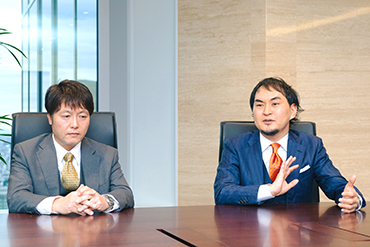 左から　株式会社リーバン　代表取締役社長　大谷　訓、株式会社バディネット 代表取締役社長 堀　礼一郎