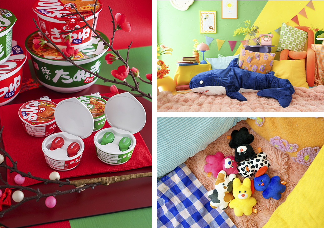 アミューズメント施設「GiGO」用の景品写真をキャラットのスタジオにて撮影