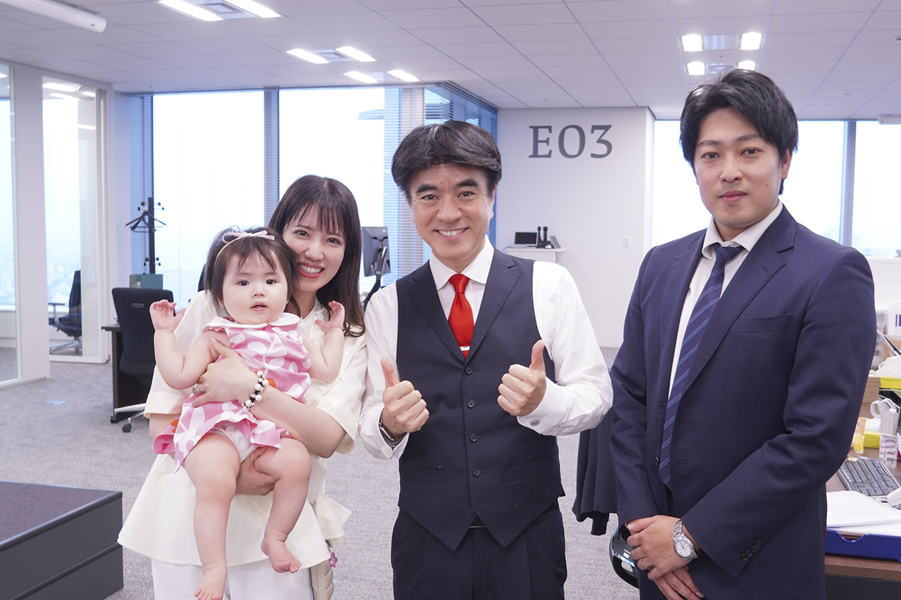 社長の中村との記念撮影