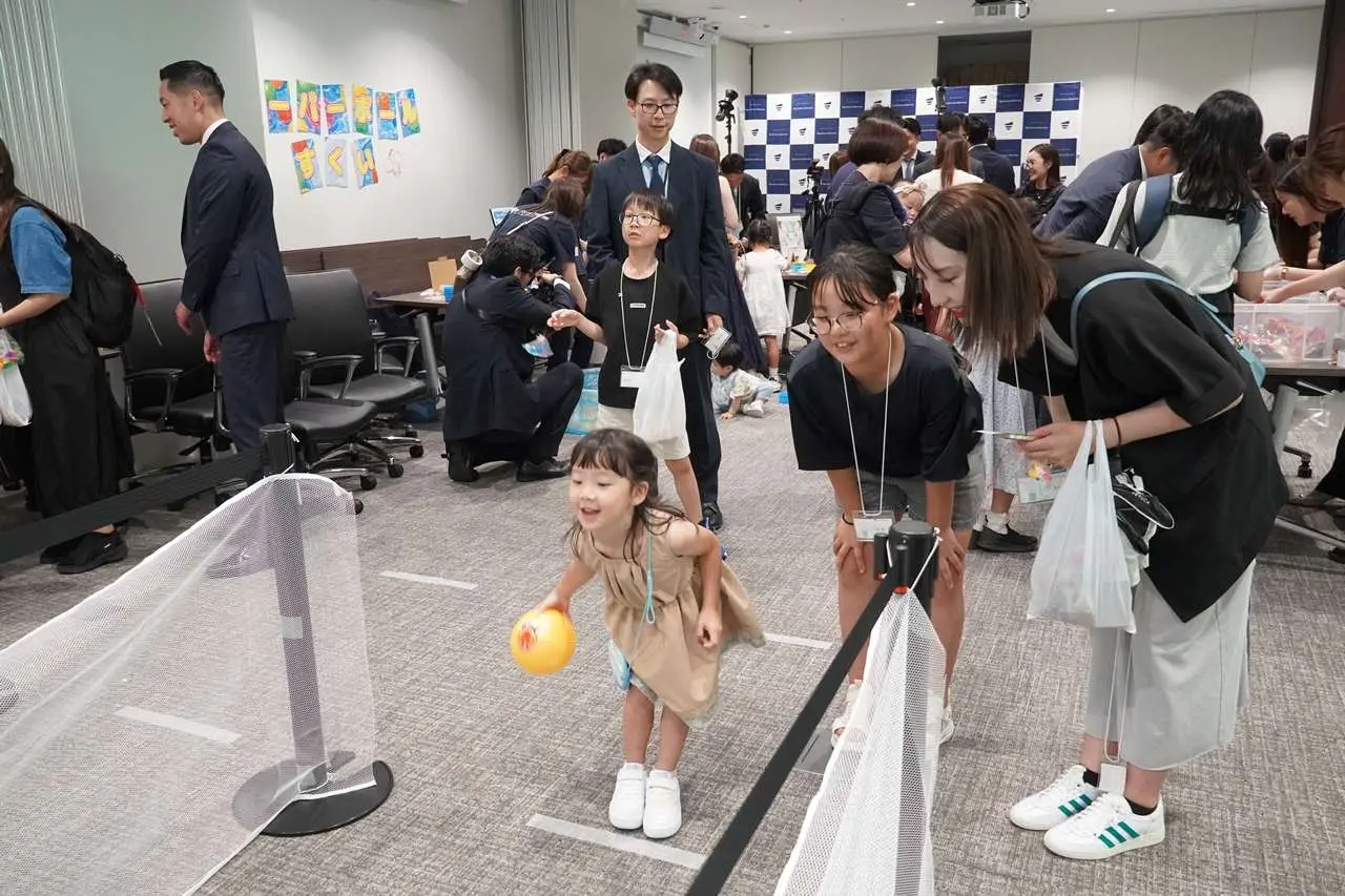 子供たちで賑わう縁日コーナー