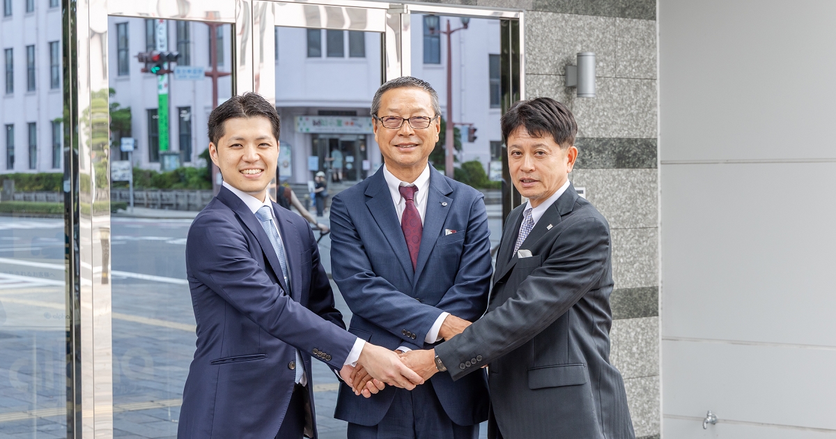 株式会社アルファー×NSグループ株式会社ご成約式のご様子